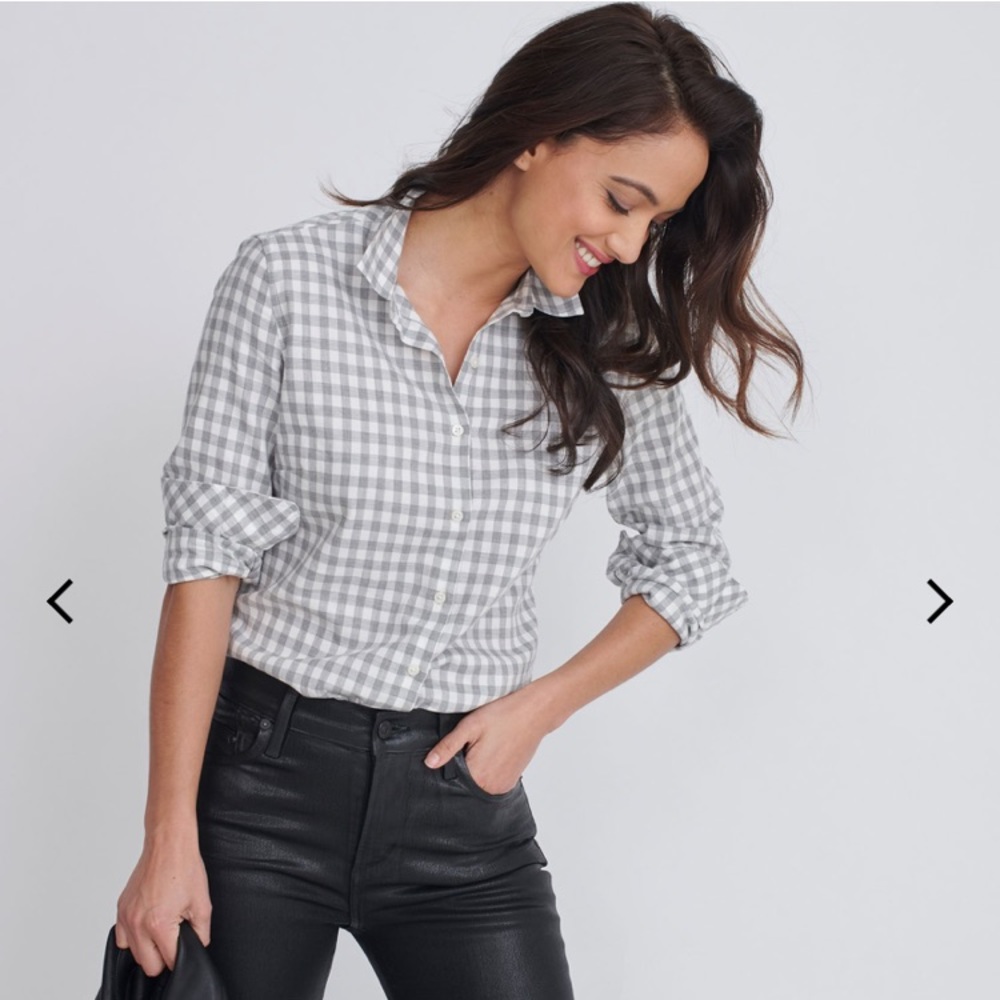 UNTUCKit Silterra Grey Gingham button down